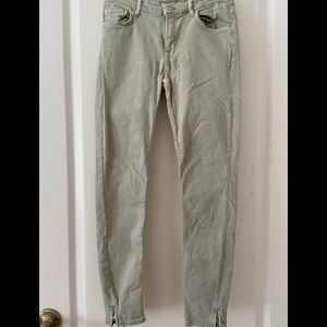 light green skinny jeans